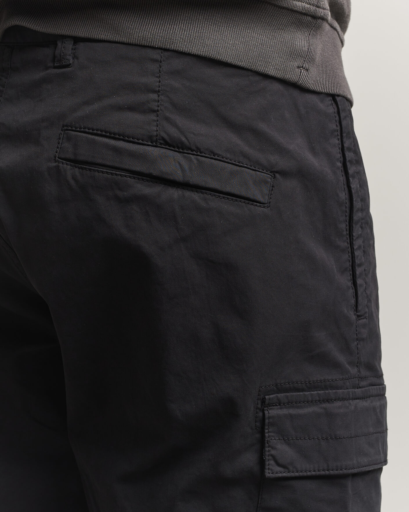 Mies | Housut | Stone Island | Stretch Cotton Twill Cargo Trousers Black
