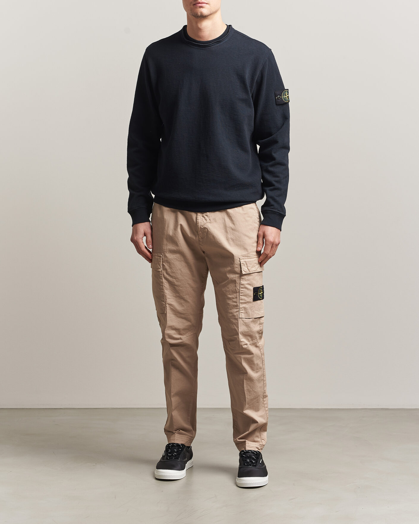 Mies | Housut | Stone Island | Stretch Cotton Twill Cargo Trousers Desert