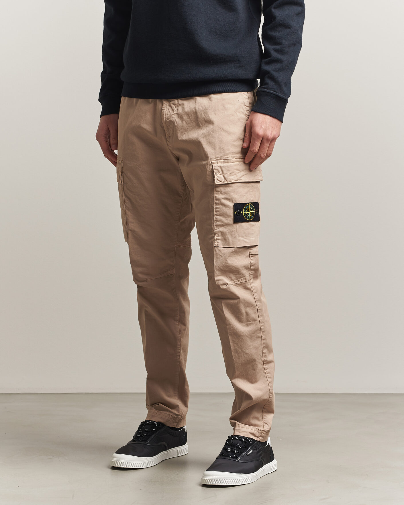 Mies | Housut | Stone Island | Stretch Cotton Twill Cargo Trousers Desert