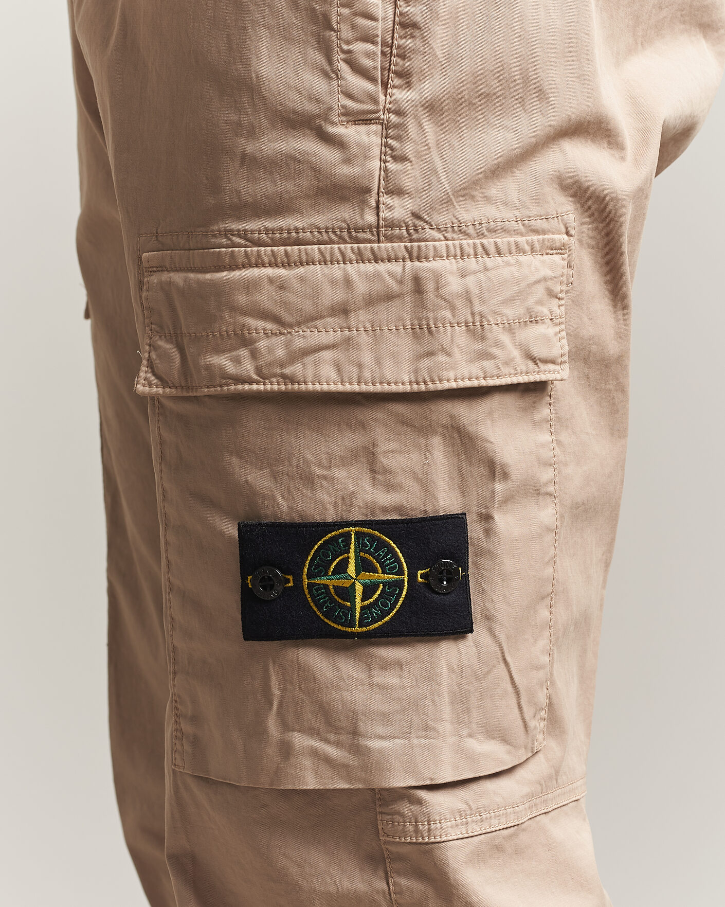 Mies | Housut | Stone Island | Stretch Cotton Twill Cargo Trousers Desert