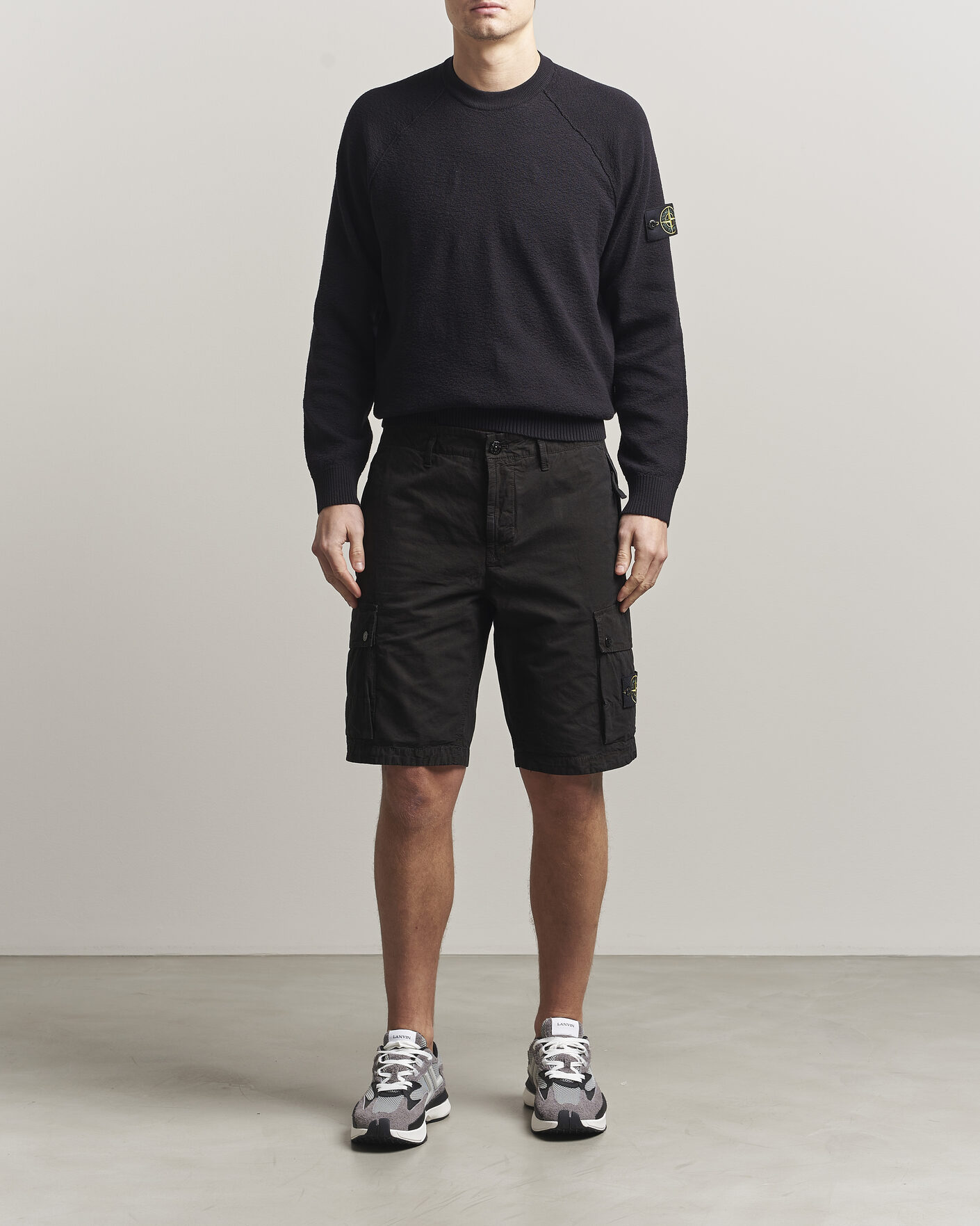 Mies | Puserot | Stone Island | Raw Hand Organic Cotton Crewneck Navy