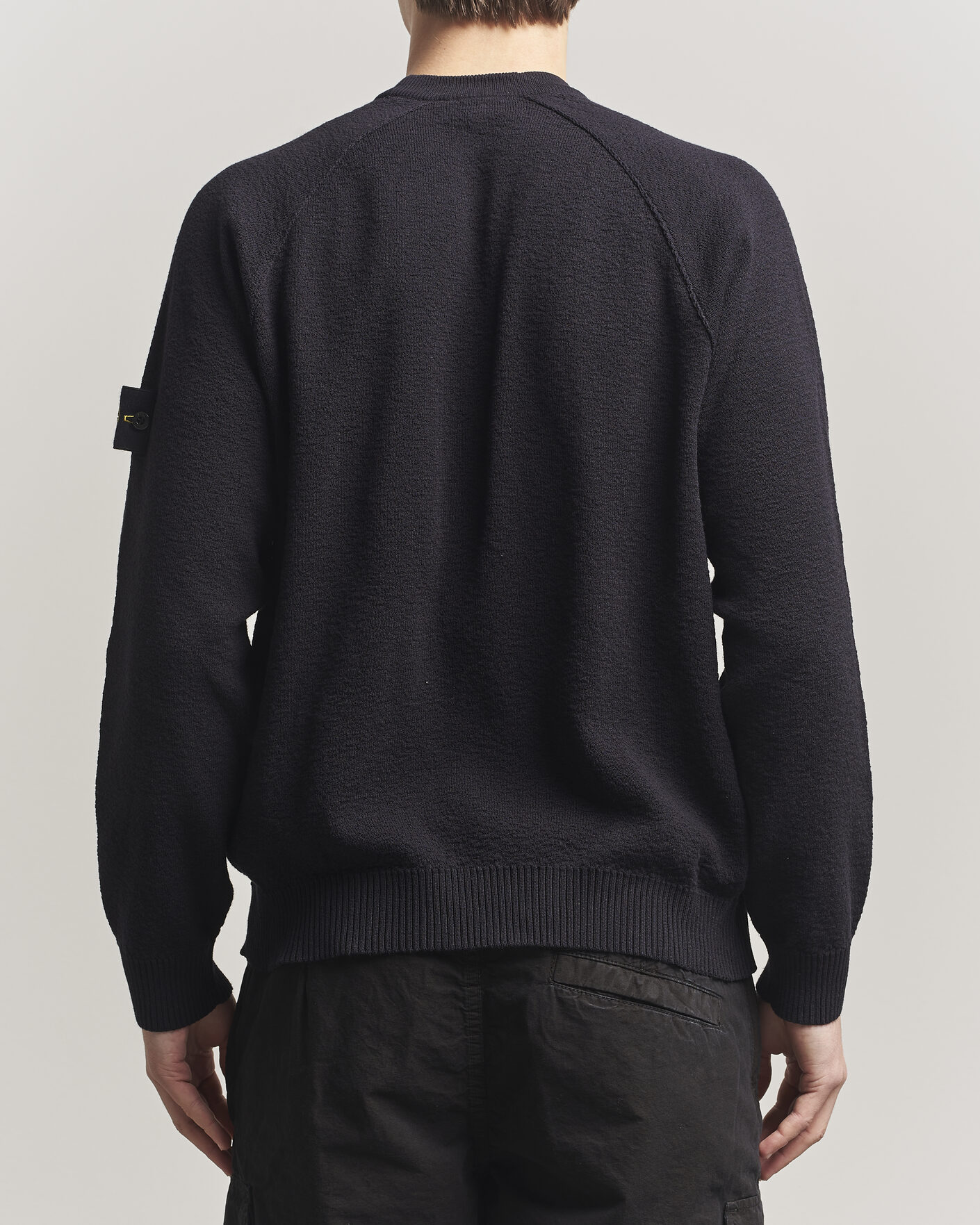 Mies | Puserot | Stone Island | Raw Hand Organic Cotton Crewneck Navy