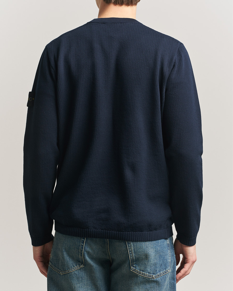 Mies | Puserot | Stone Island | Micro Stitch Soft Organic Cotton Crewneck Navy