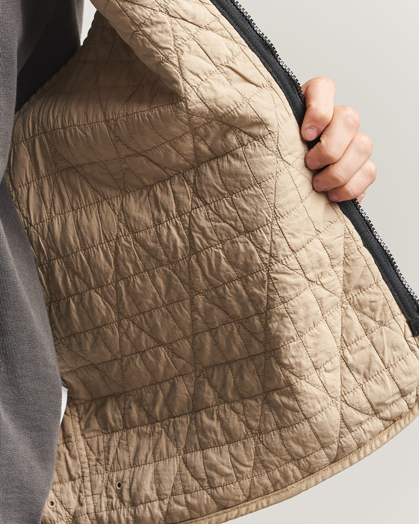 Mies | Ulkoliivit | Stone Island | Organic Panama Cotton Padded Vest Desert