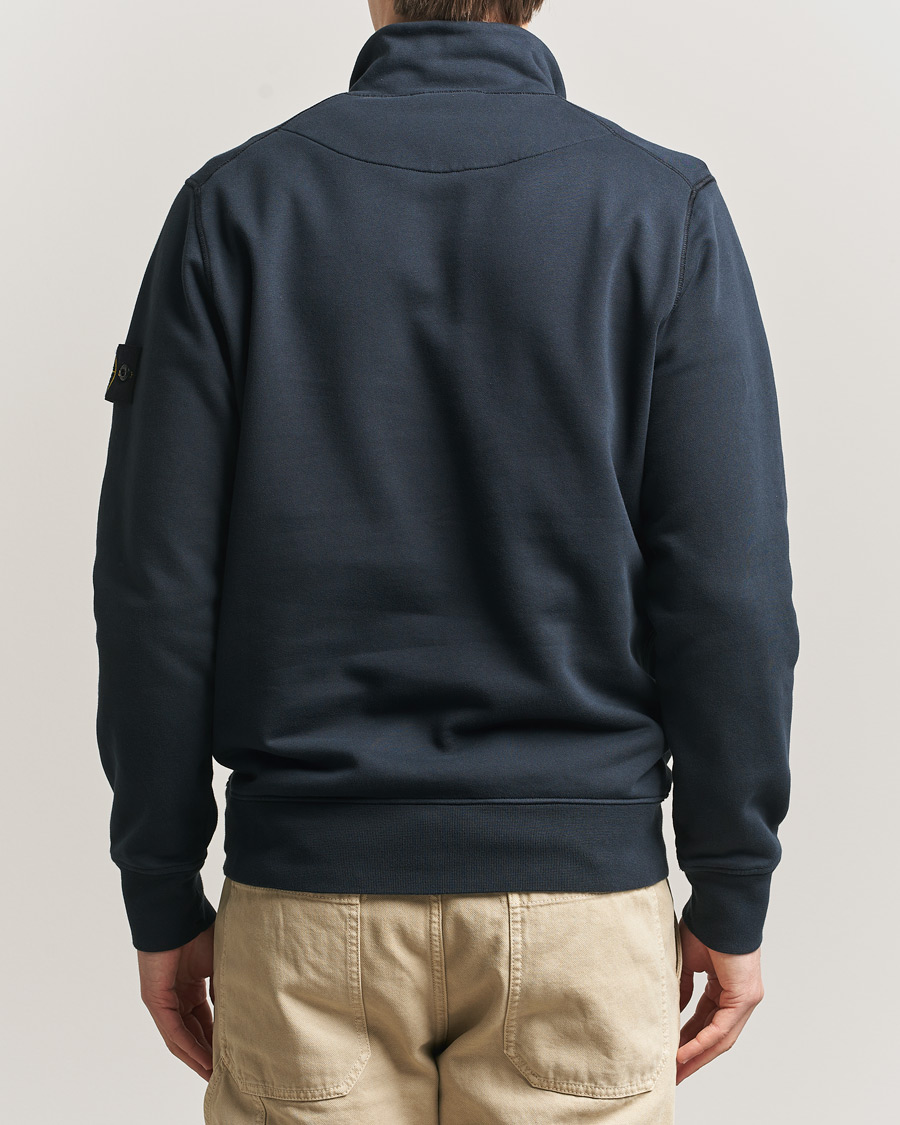 Mies | Puserot | Stone Island | Garment Dyed Fleece Half Zip Navy