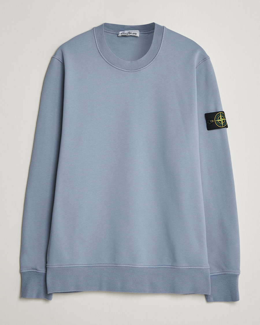 Mies | Puserot | Stone Island | Garment Dyed Fleece Sweatshirt Dark Blue