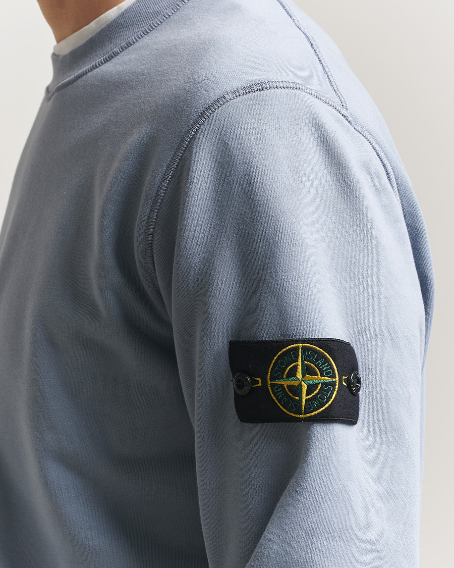 Mies | Puserot | Stone Island | Garment Dyed Fleece Sweatshirt Dark Blue