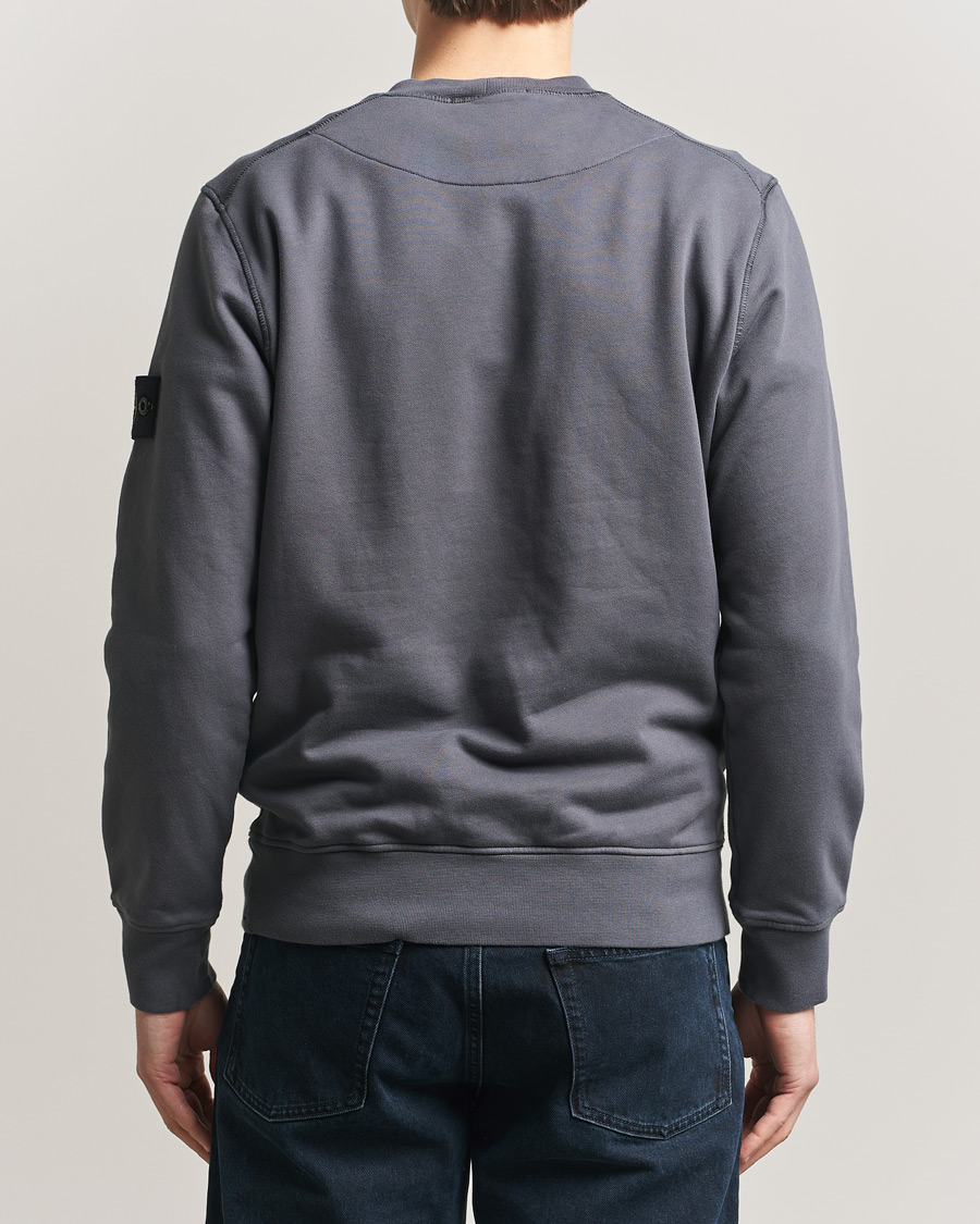 Mies | Puserot | Stone Island | Garment Dyed Fleece Sweatshirt Blue/Grey