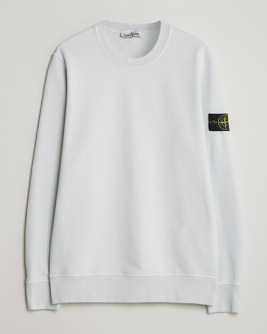 Mies | Puserot | Stone Island | Garment Dyed Fleece Sweatshirt Sky Blue