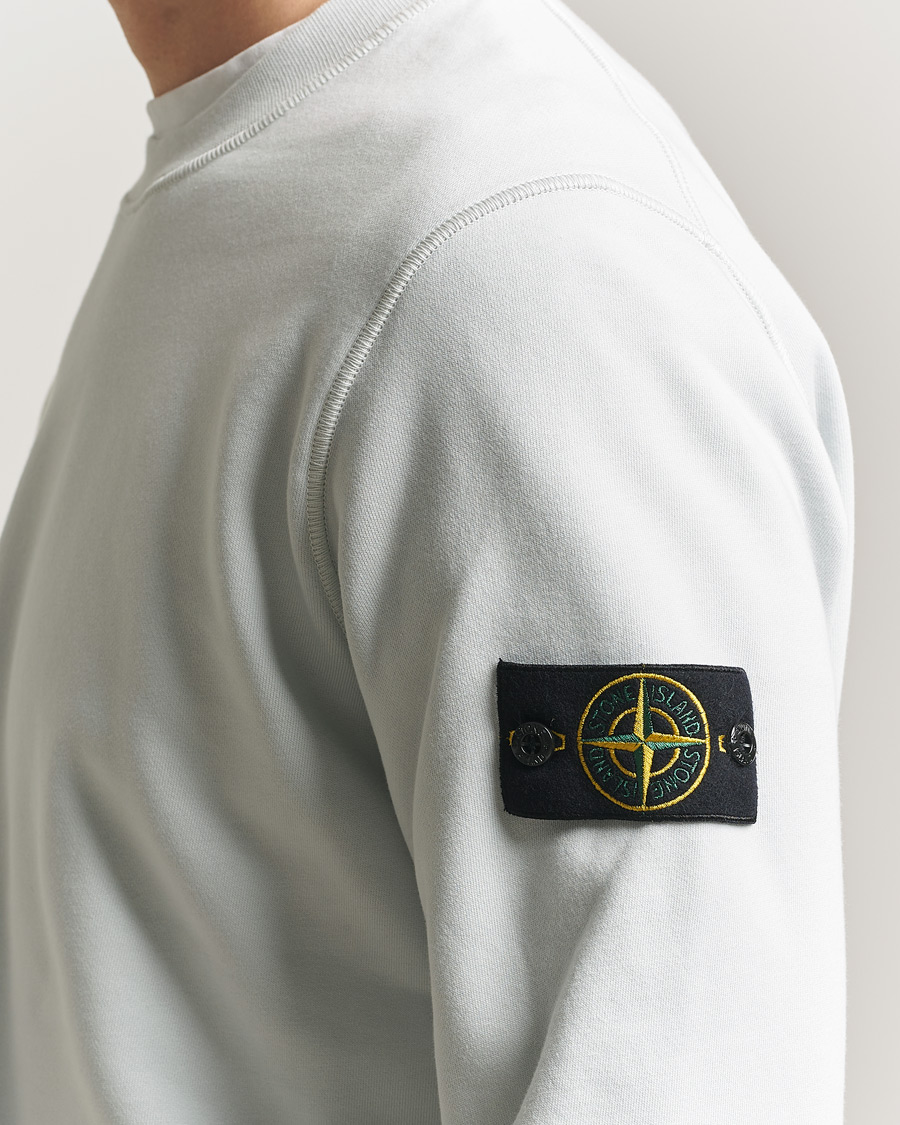 Mies | Puserot | Stone Island | Garment Dyed Fleece Sweatshirt Sky Blue