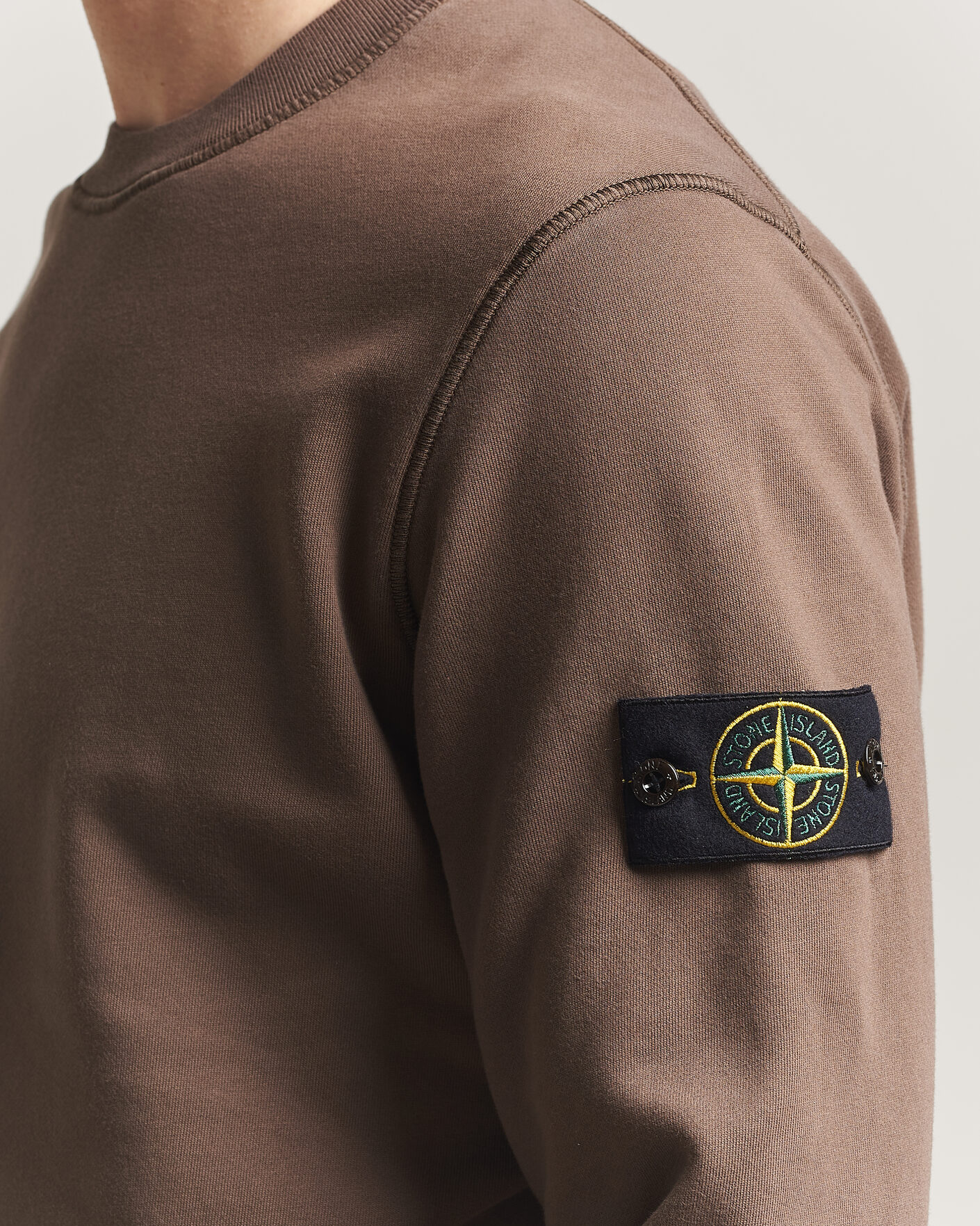 Mies | Puserot | Stone Island | Garment Dyed Fleece Sweatshirt Umber