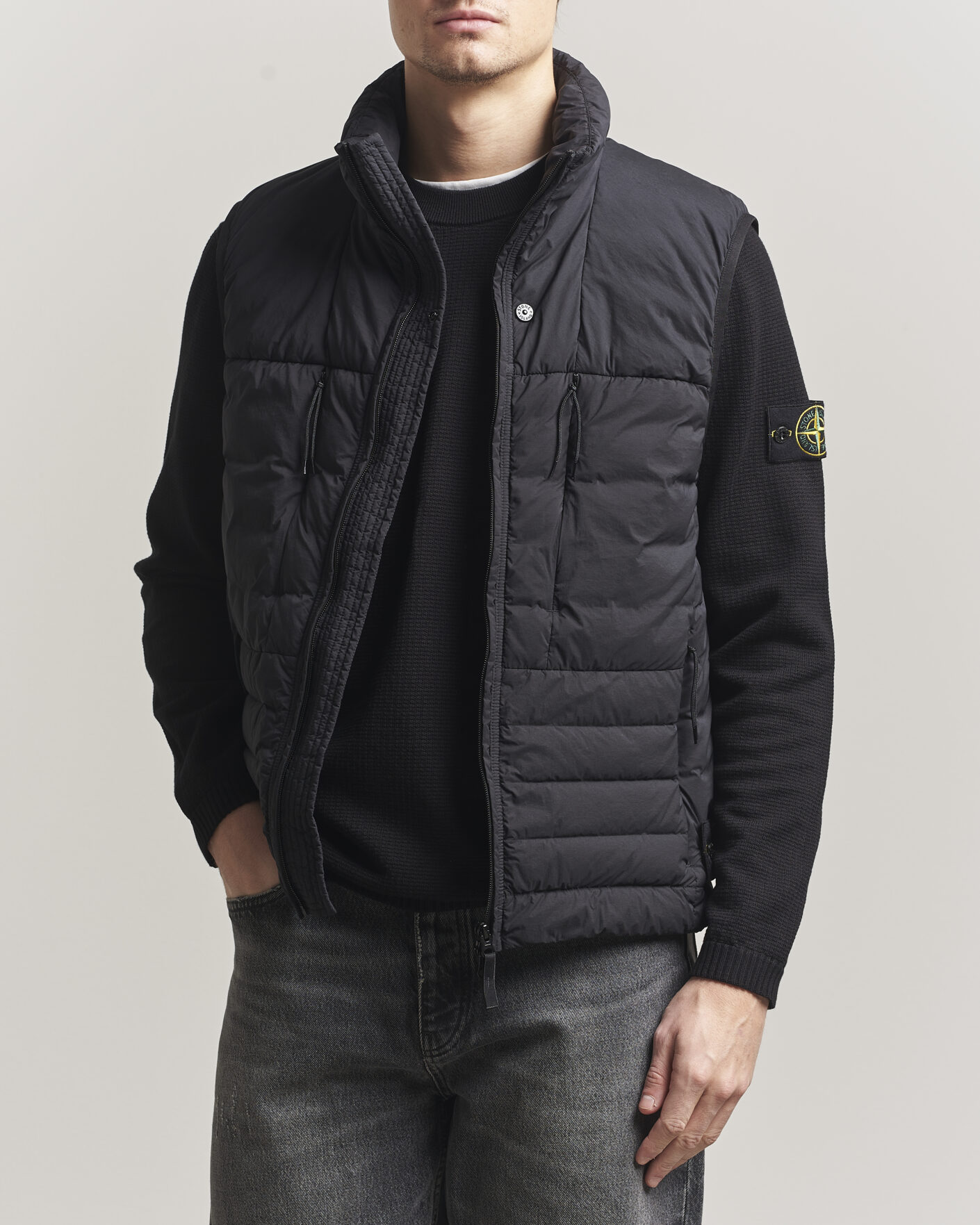 Mies | Ulkoliivit | Stone Island | Nylon Down Vest Black