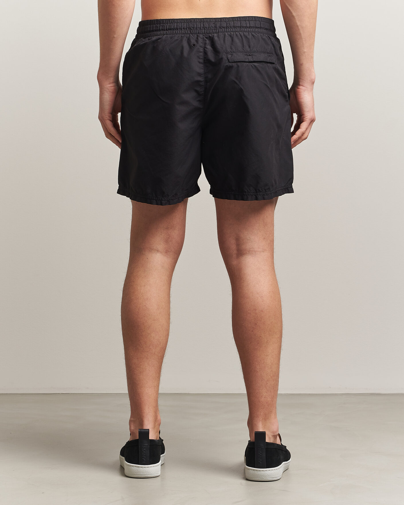 Mies | Uimahousut | Stone Island | Brushed Nylon Swimshorts Black