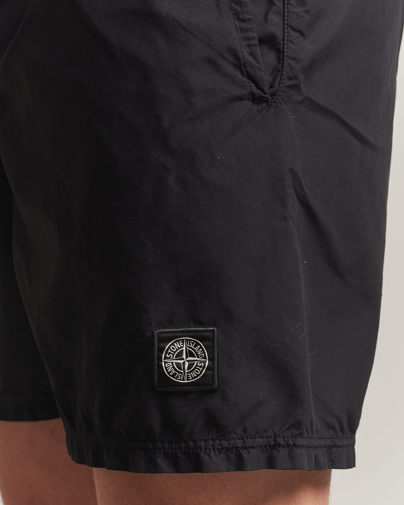 Mies | Uimahousut | Stone Island | Brushed Nylon Swimshorts Black