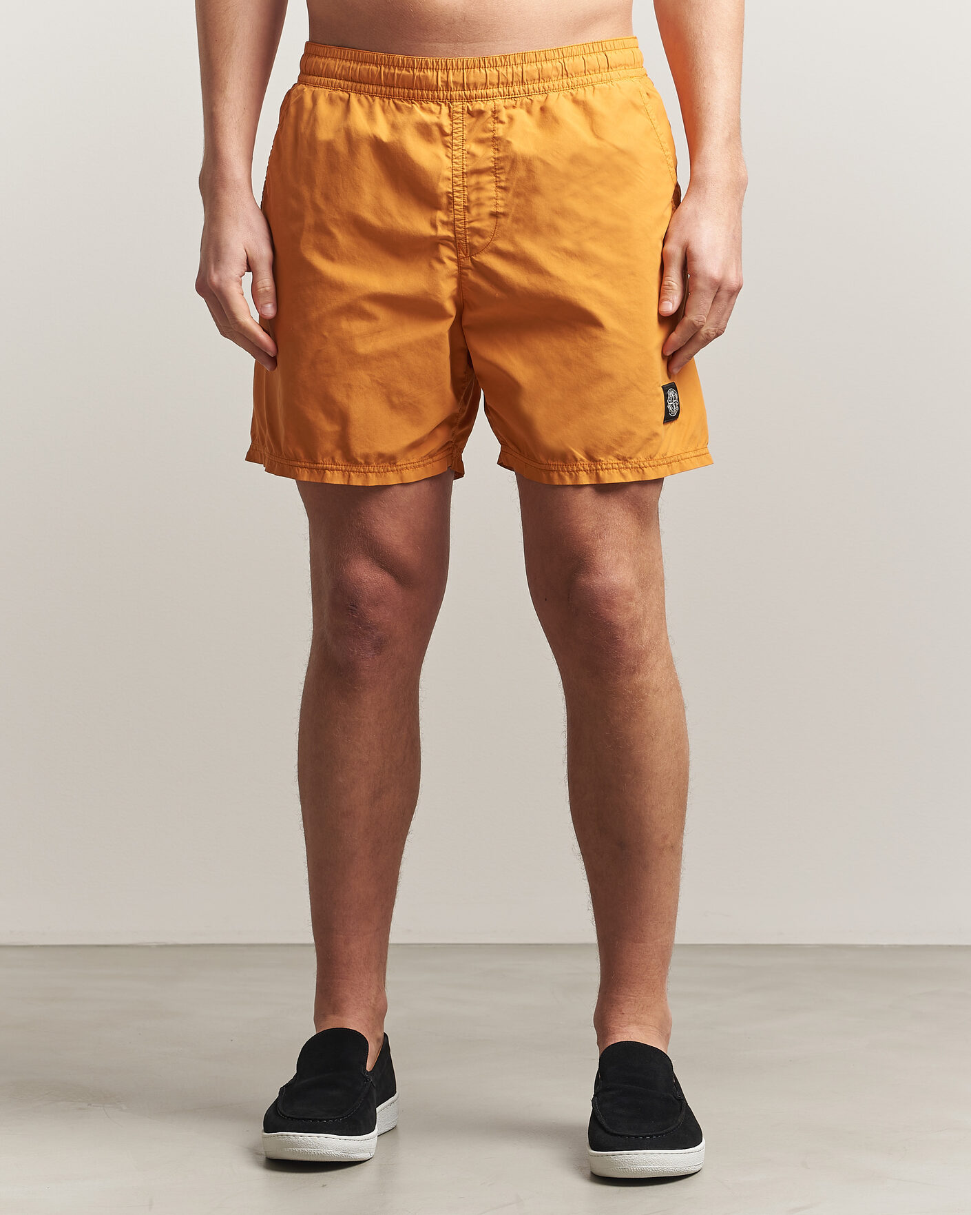 Mies | Uimahousut | Stone Island | Brushed Nylon Swimshorts Tangerine