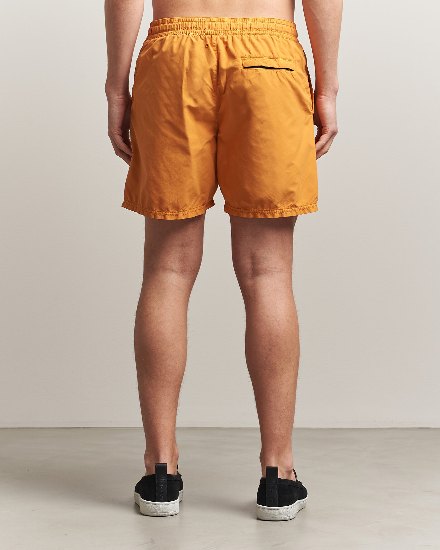Mies | Uimahousut | Stone Island | Brushed Nylon Swimshorts Tangerine