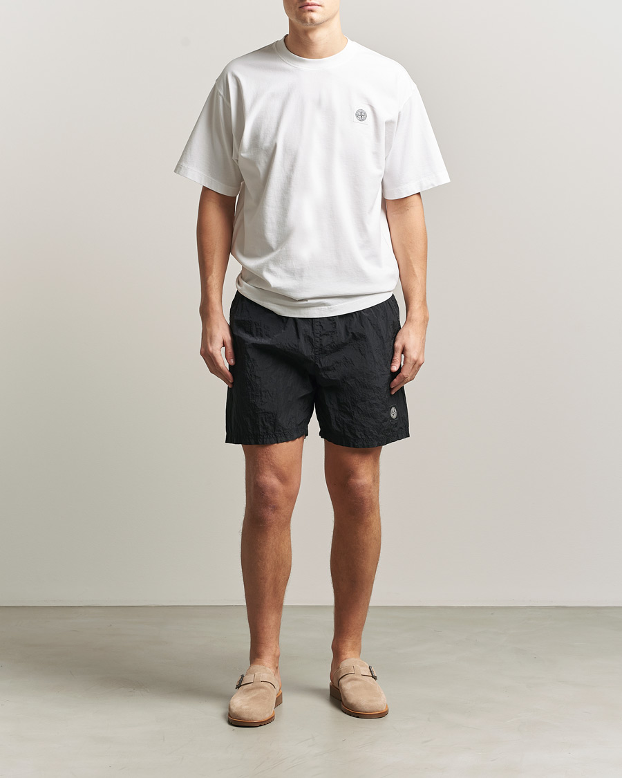 Mies | Uimahousut | Stone Island | Nylon Metal Econyl Swimshorts Black