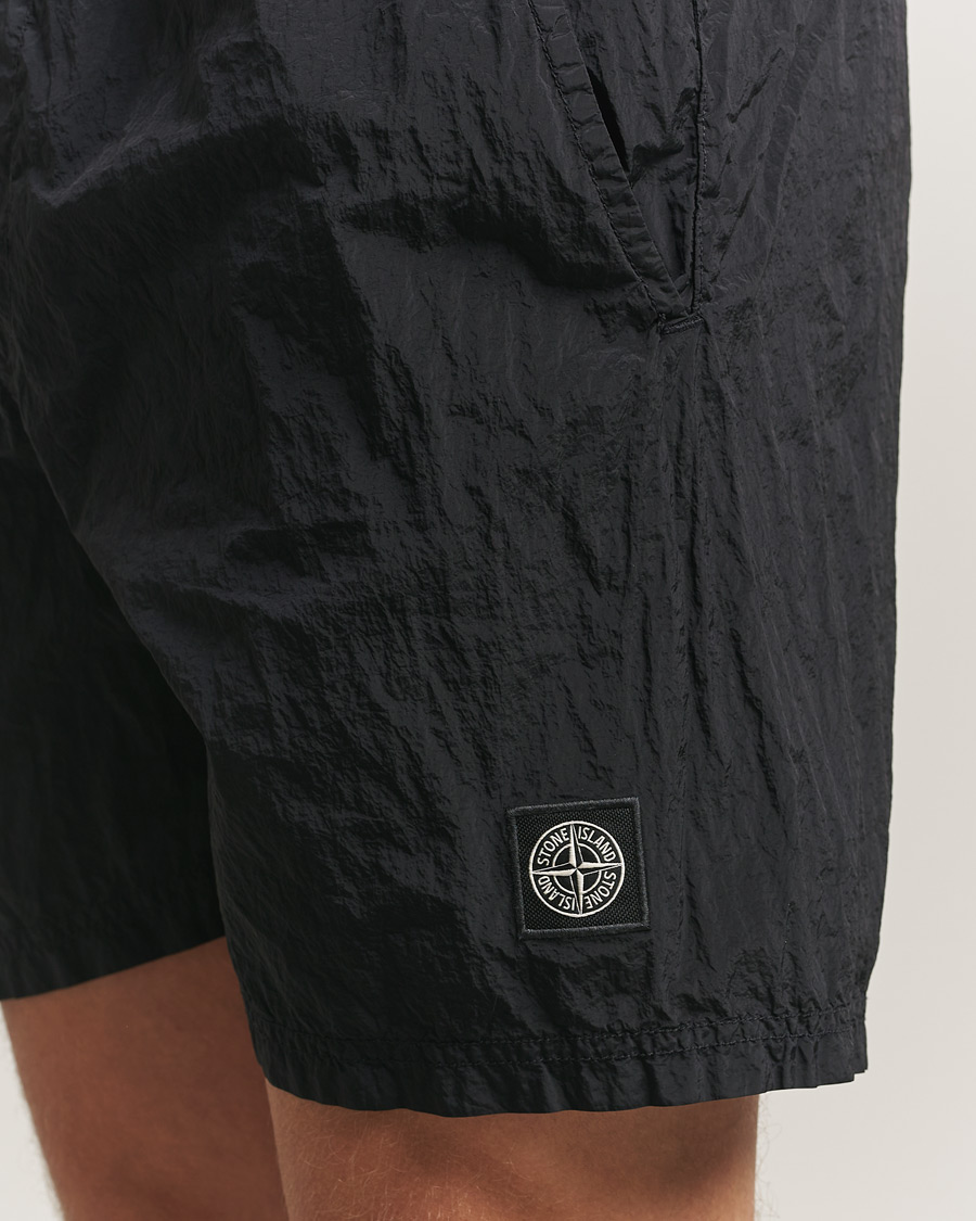 Mies | Uimahousut | Stone Island | Nylon Metal Econyl Swimshorts Black