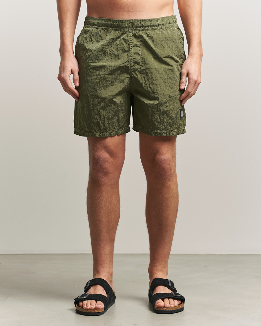 Mies | Uimahousut | Stone Island | Nylon Metal Econyl Swimshorts Military Green