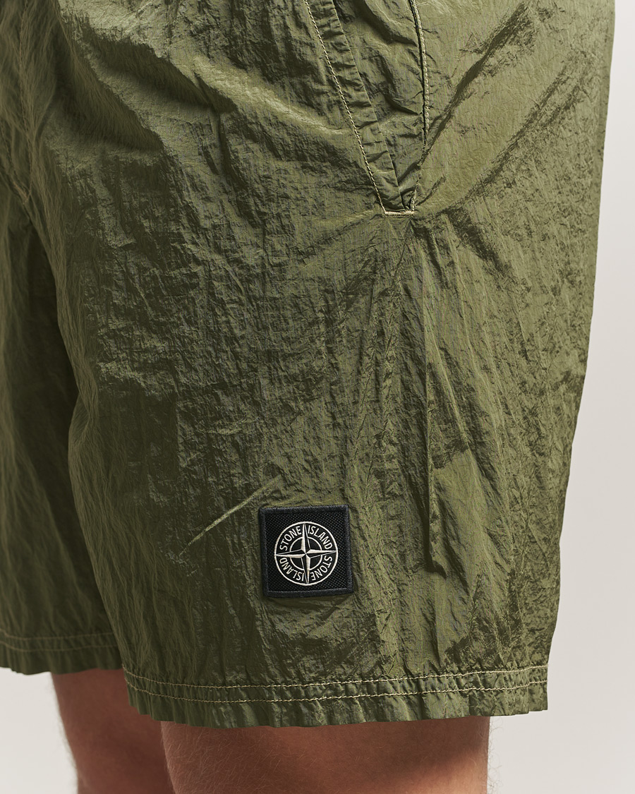 Mies | Uimahousut | Stone Island | Nylon Metal Econyl Swimshorts Military Green
