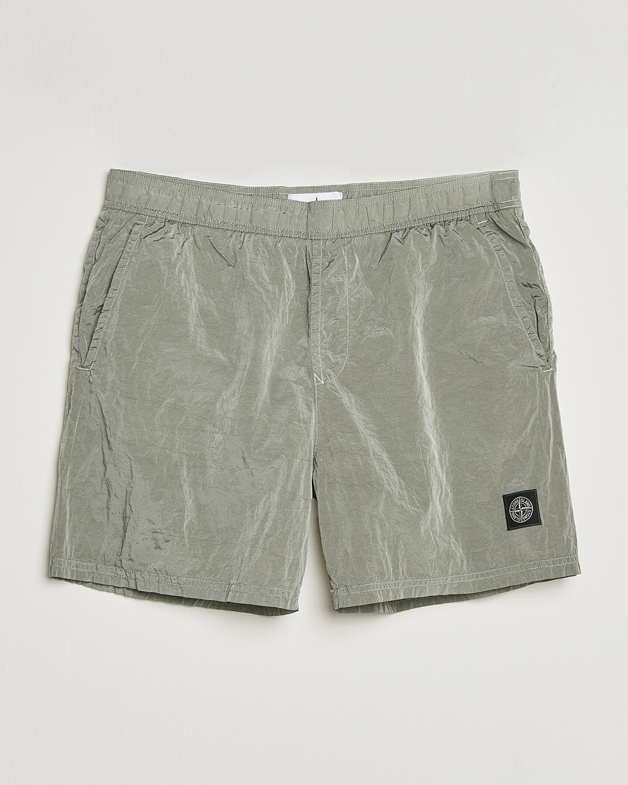 Mies | Uimahousut | Stone Island | Nylon Metal Econyl Swimshorts Pearl Grey