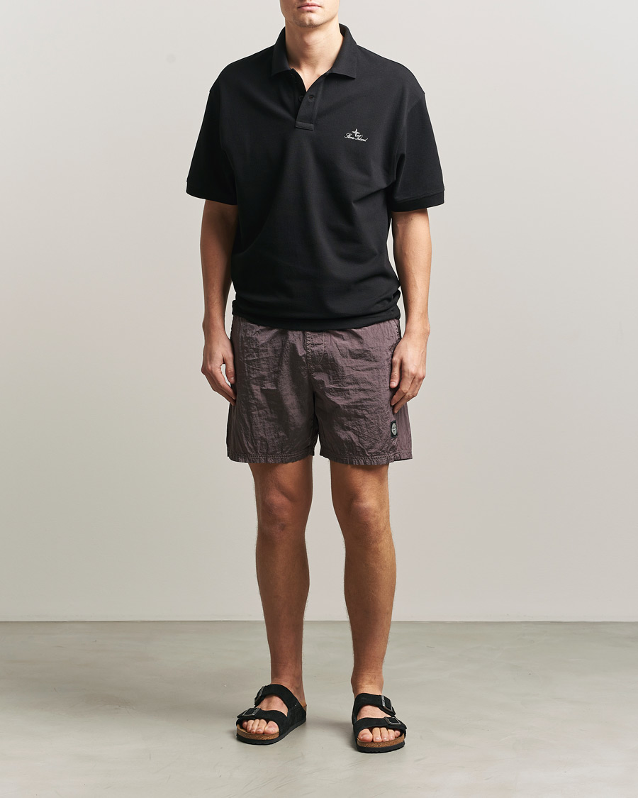 Mies | Uimahousut | Stone Island | Nylon Metal Econyl Swimshorts Purple Grey