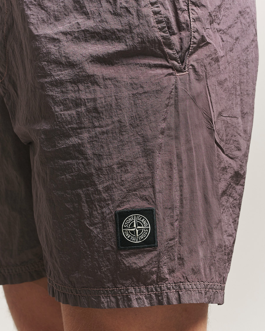 Mies | Uimahousut | Stone Island | Nylon Metal Econyl Swimshorts Purple Grey