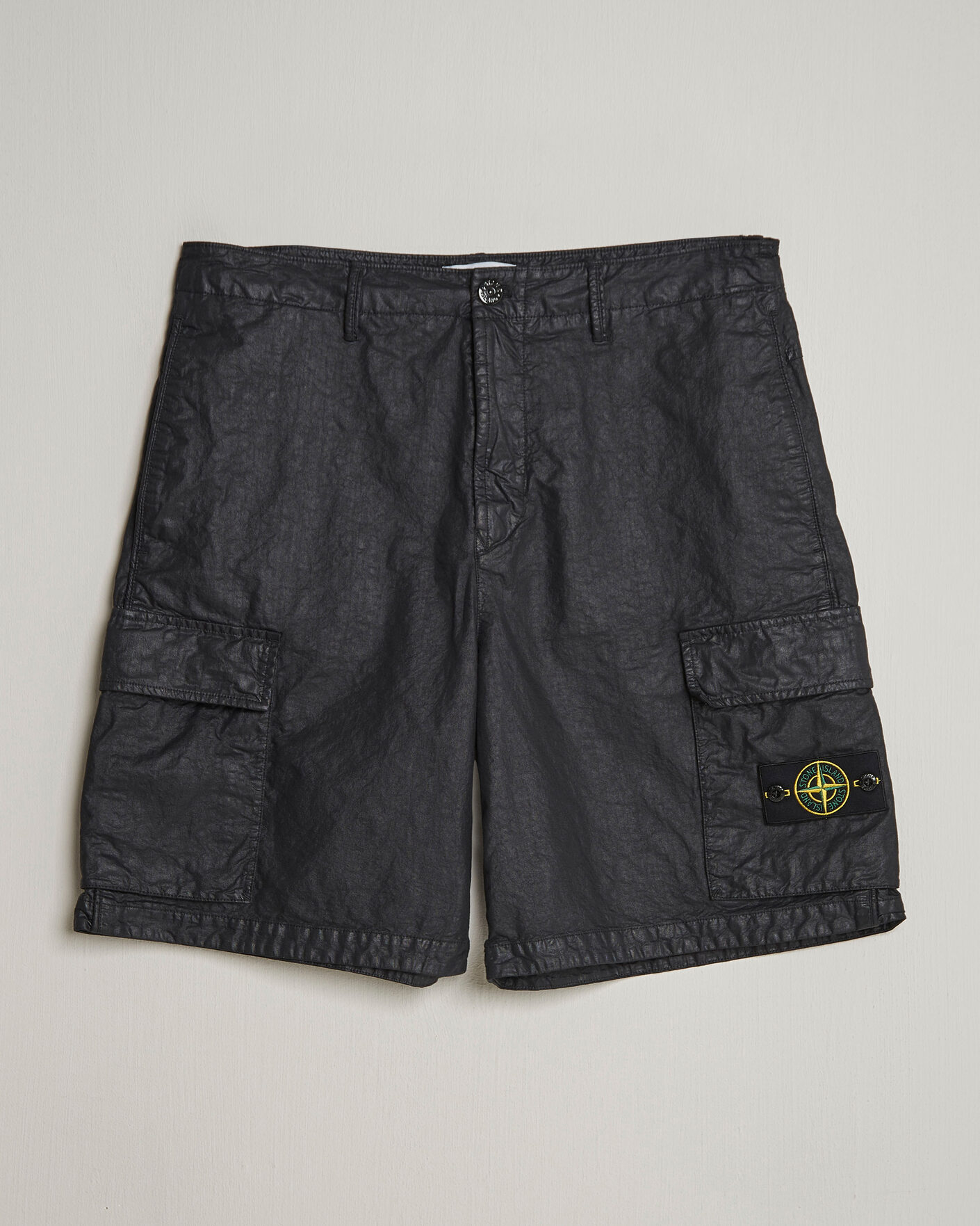 Mies | Shortsit | Stone Island | Nylon Panama Cargo Shorts Black