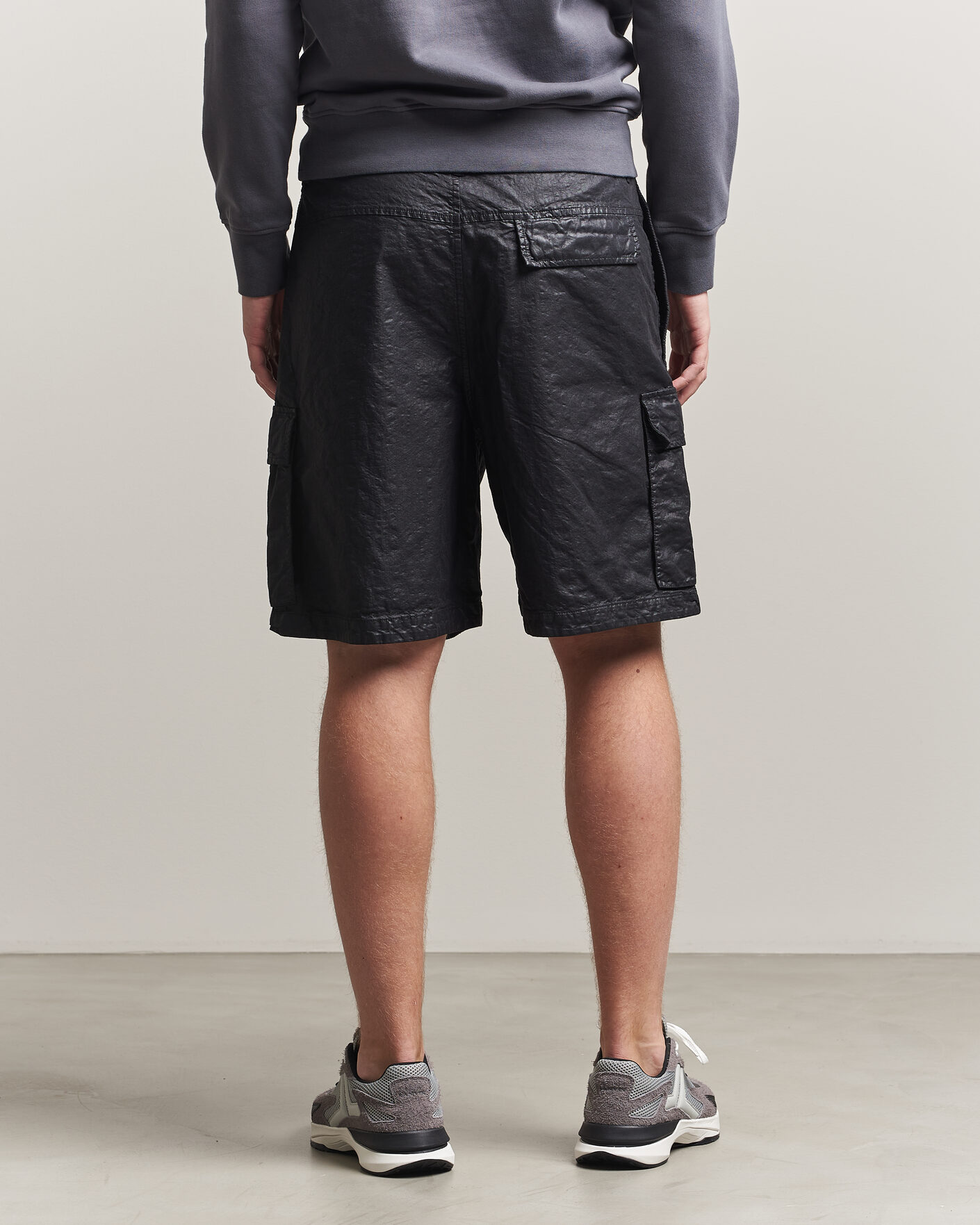 Mies | Shortsit | Stone Island | Nylon Panama Cargo Shorts Black