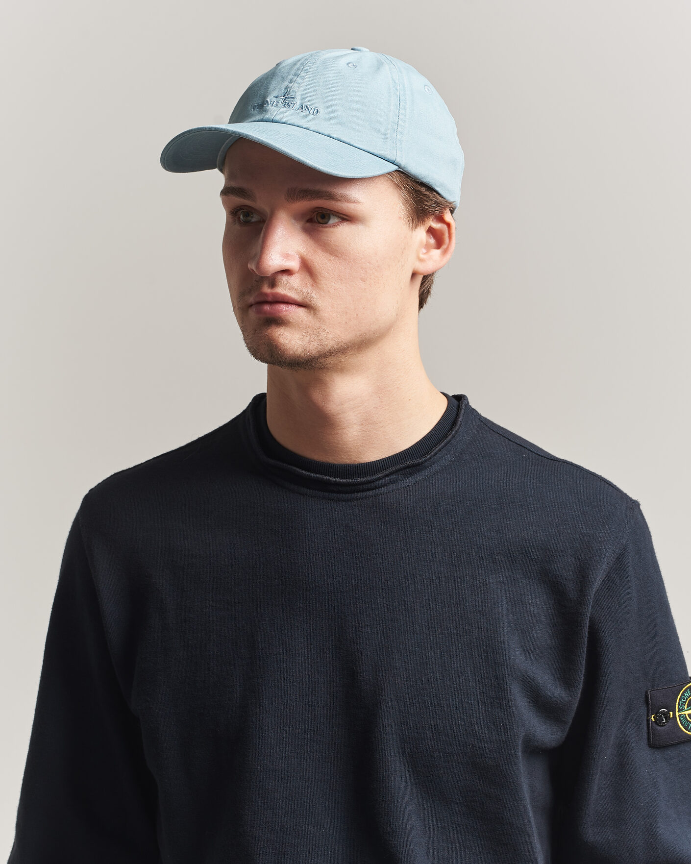 Mies | Päähineet | Stone Island | Cotton Gabardine Cap Dusty Blue