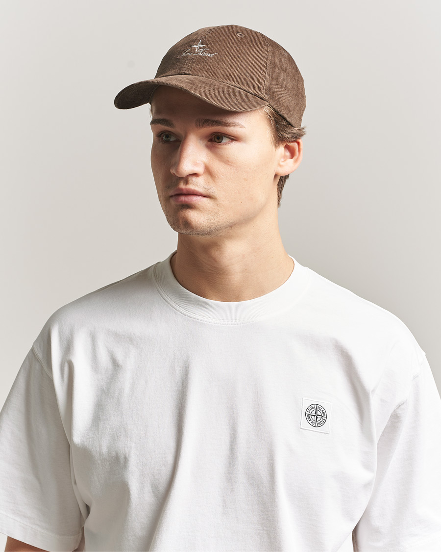 Mies | Päähineet | Stone Island | Micro Cord Cotton Cap Umber