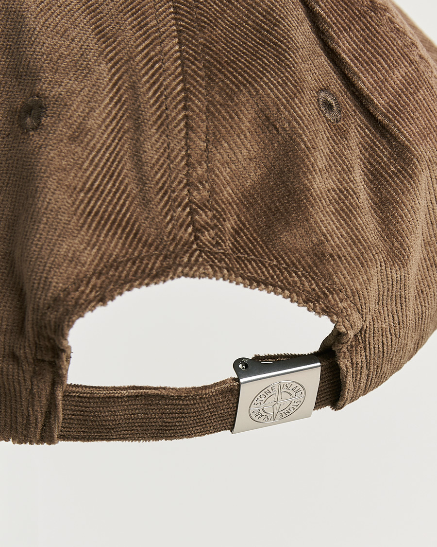 Mies | Päähineet | Stone Island | Micro Cord Cotton Cap Umber