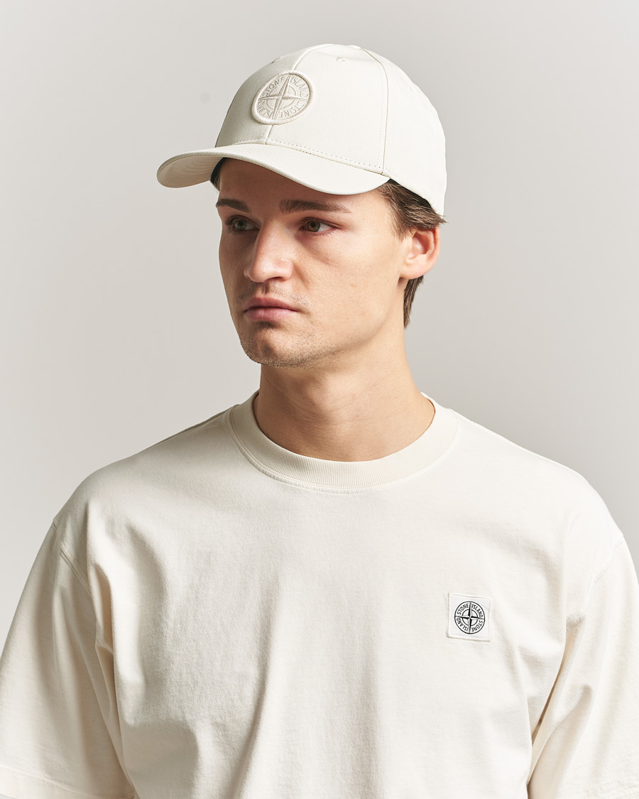 Mies | Päähineet | Stone Island | Classic Cotton Logo Cap Ivory