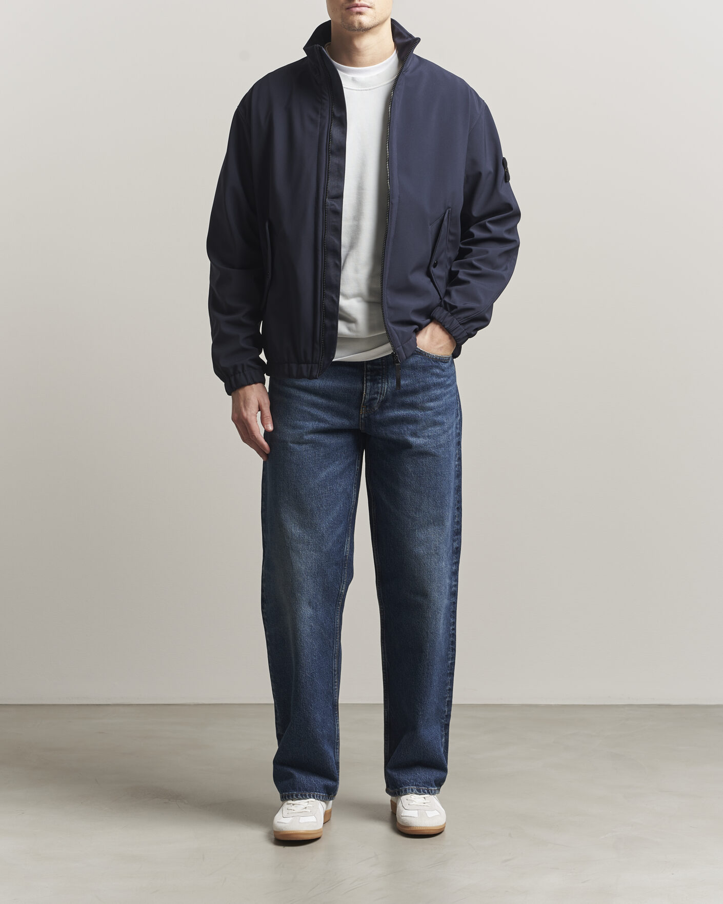 Mies | Takit | Stone Island | Soft Shell Jacket Navy