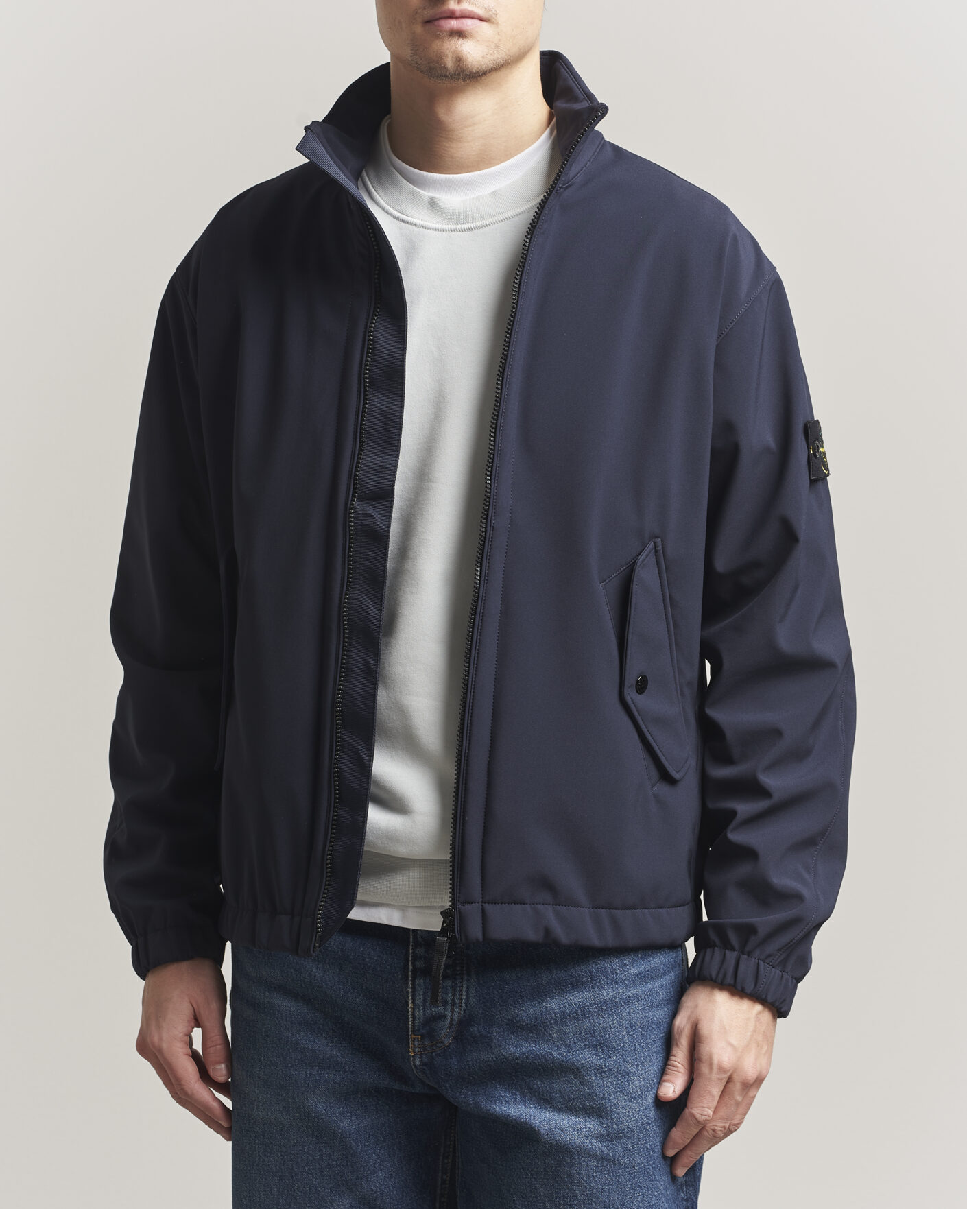 Mies | Takit | Stone Island | Soft Shell Jacket Navy