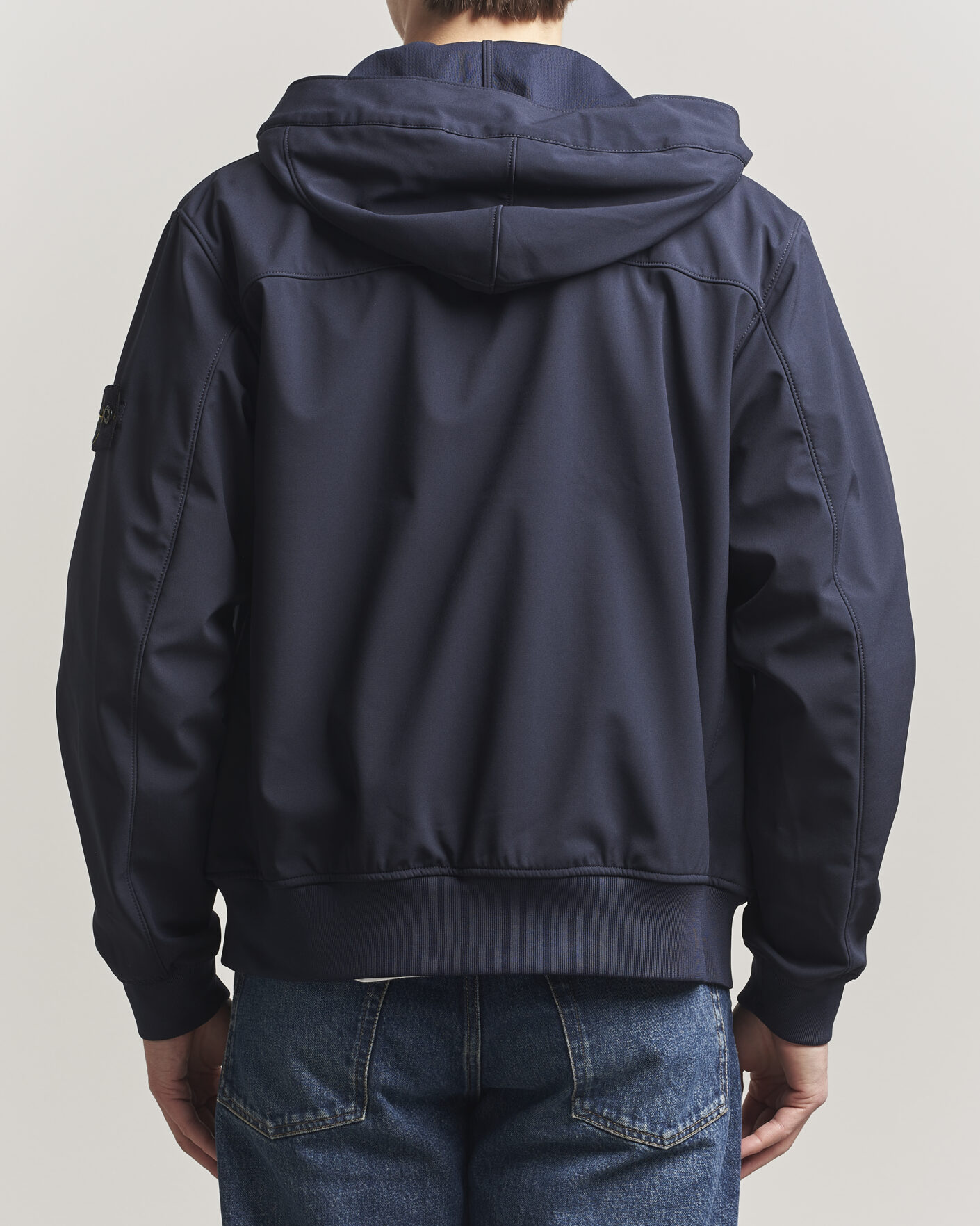 Mies | Takit | Stone Island | Soft Shell Hooded Jacket Navy