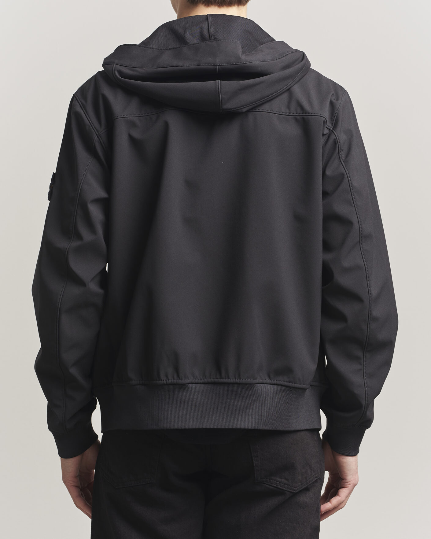 Mies | Takit | Stone Island | Soft Shell Hooded Jacket Black