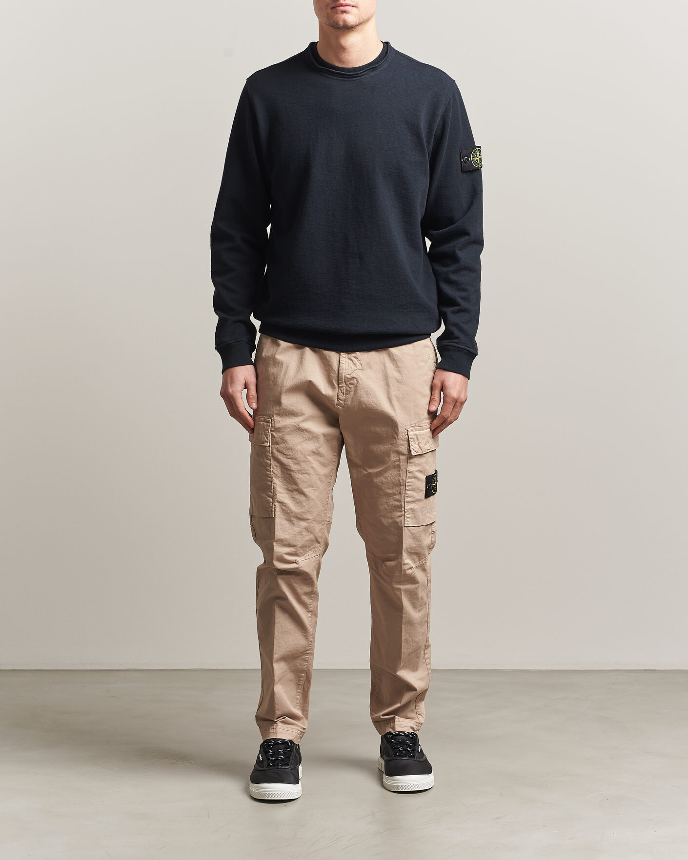 Mies | Puserot | Stone Island | Old Dyed Cotton Sweatshirt Navy