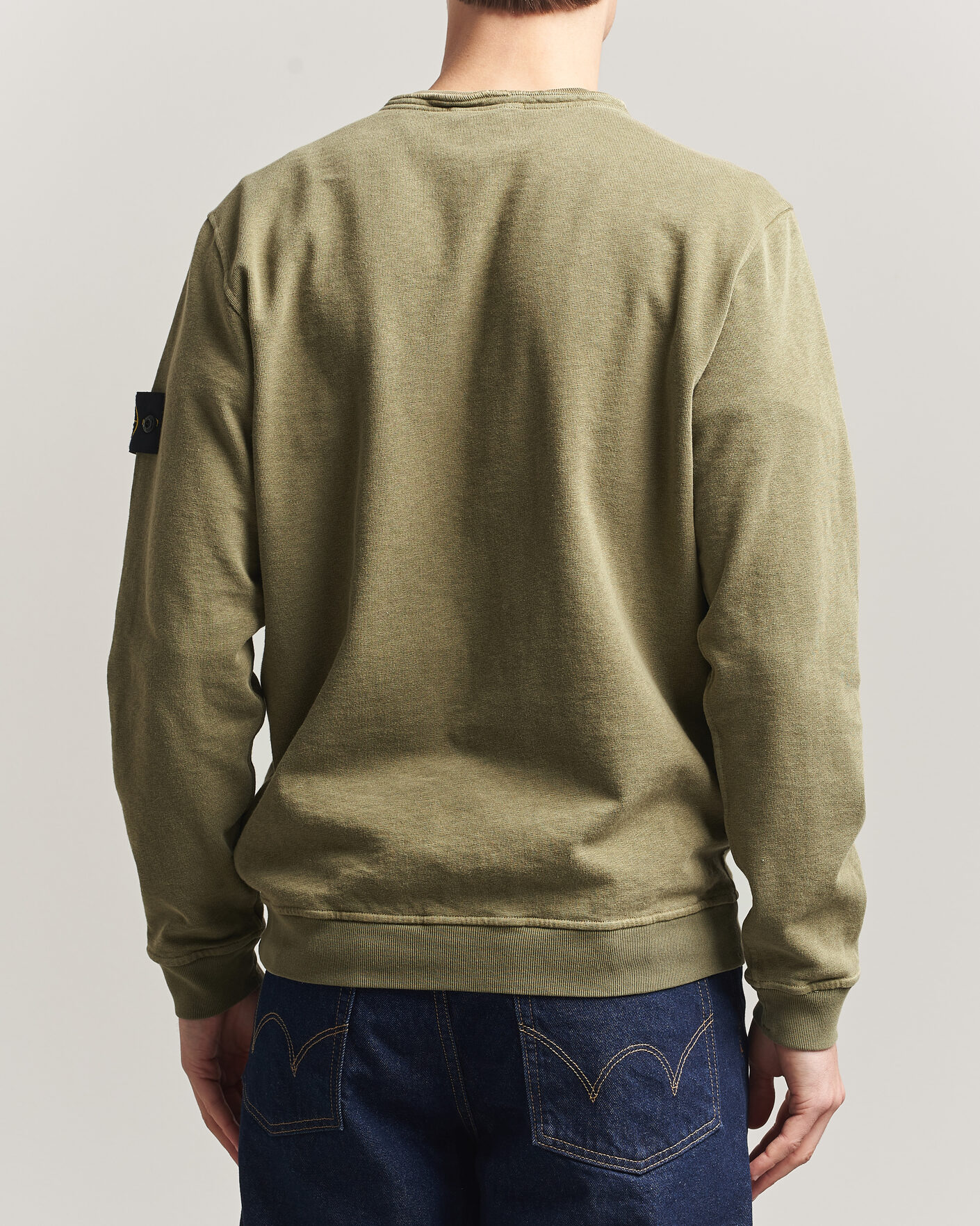 Mies | Puserot | Stone Island | Old Dyed Cotton Sweatshirt Military Green