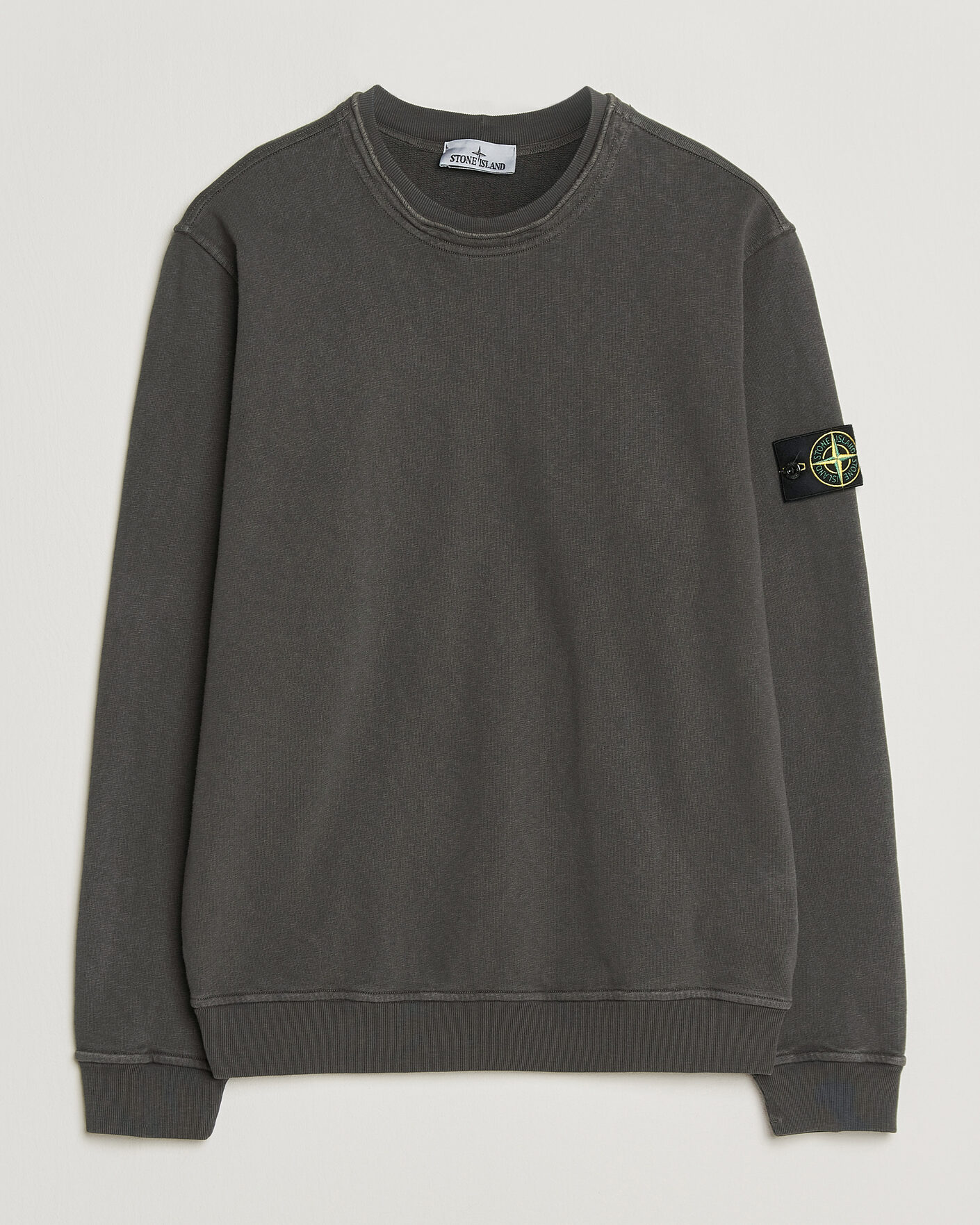 Mies | Puserot | Stone Island | Old Dyed Cotton Sweatshirt Charcoal