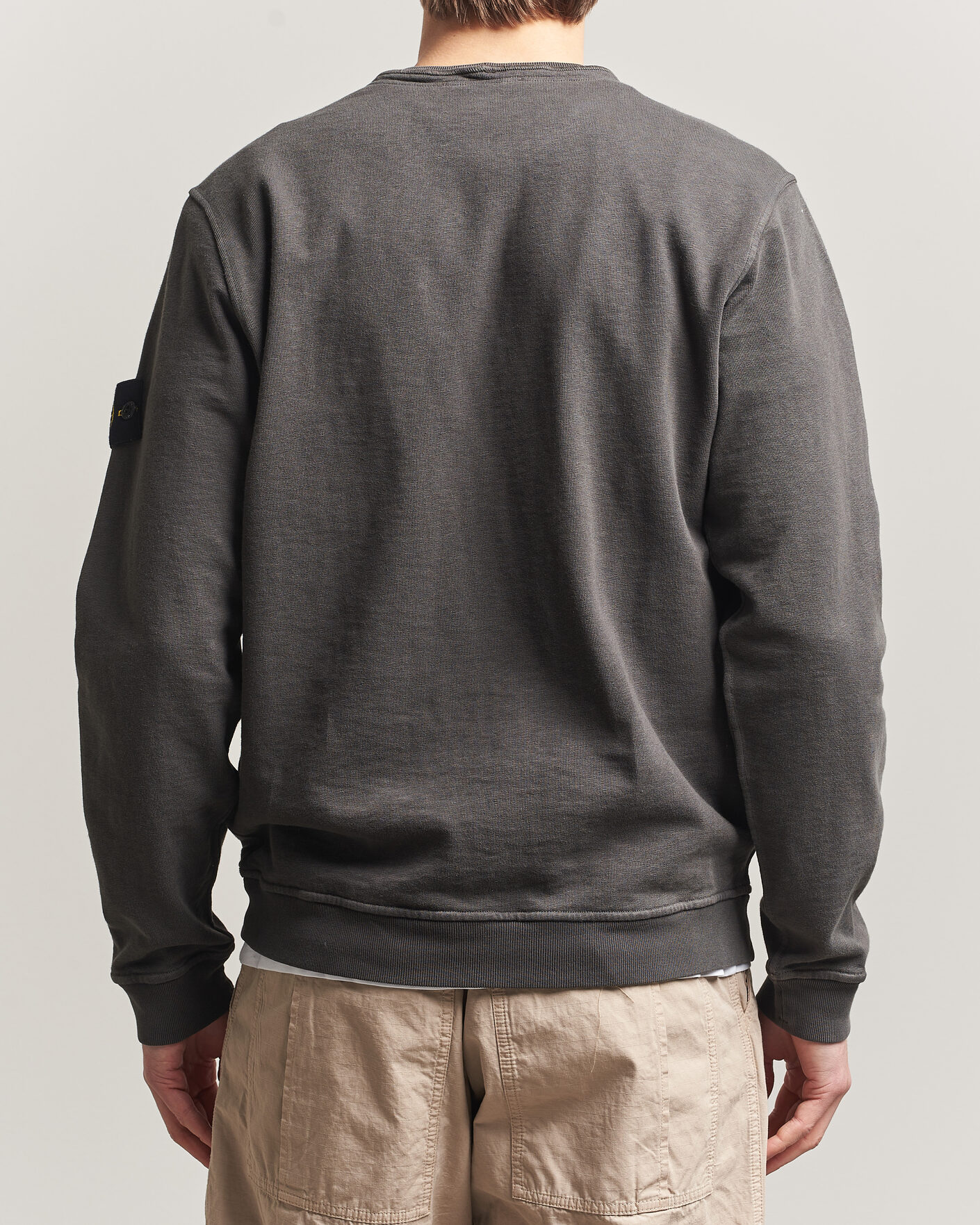 Mies | Puserot | Stone Island | Old Dyed Cotton Sweatshirt Charcoal