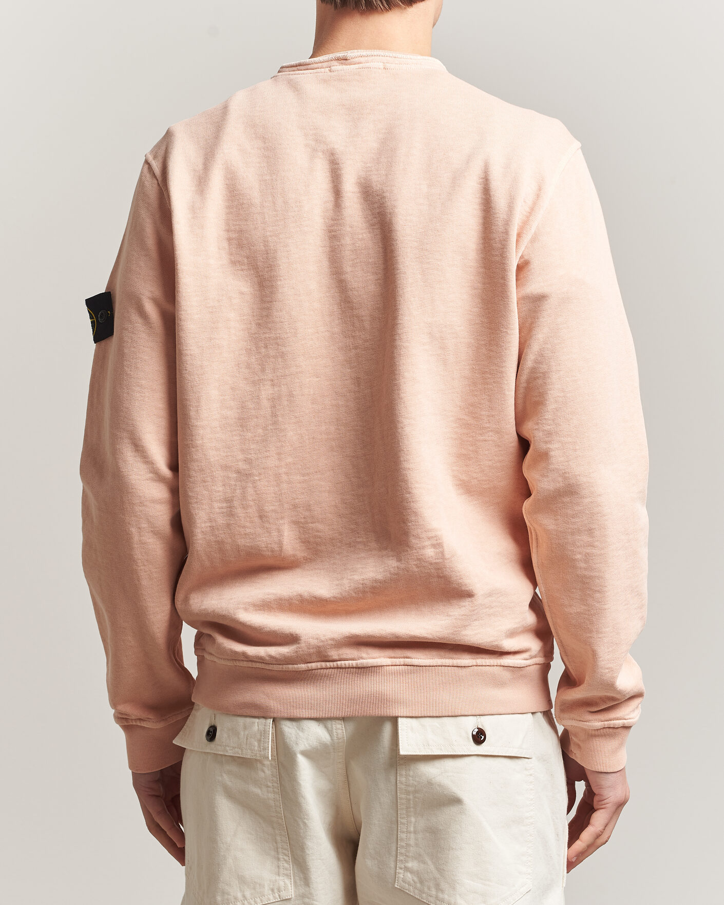 Mies | Puserot | Stone Island | Old Dyed Cotton Sweatshirt Plaster Pink