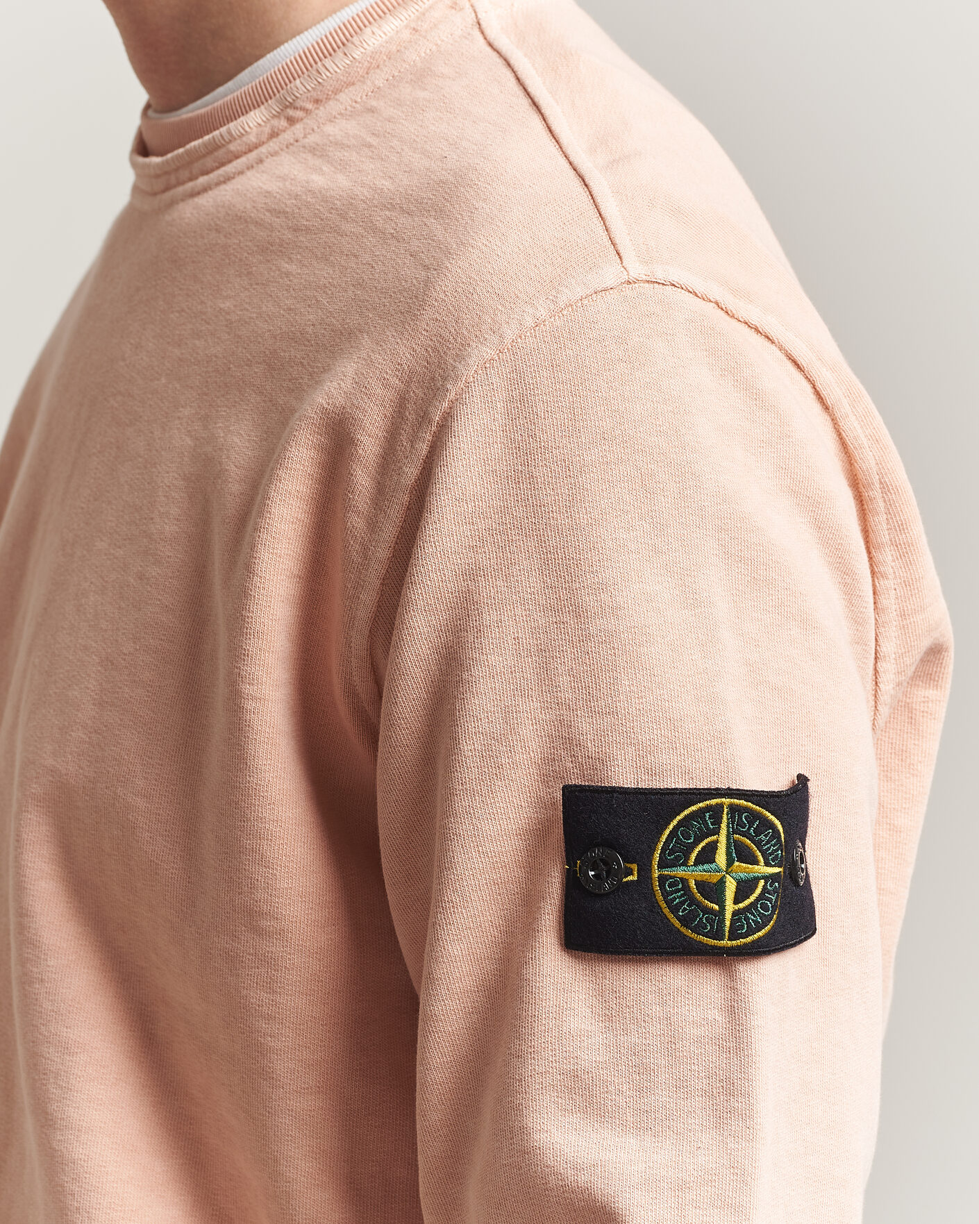 Mies | Puserot | Stone Island | Old Dyed Cotton Sweatshirt Plaster Pink