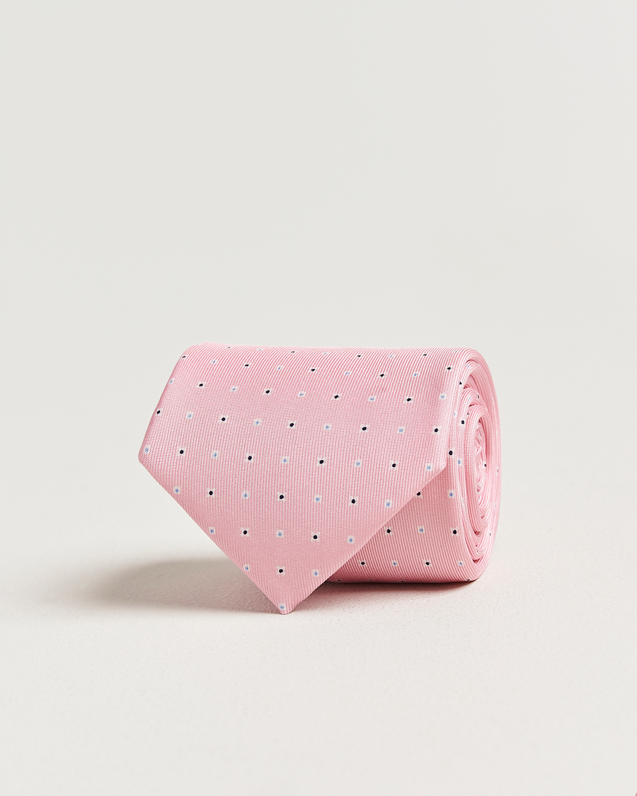 Mies | Solmiot | E. Marinella | 3-Fold Printed Silk Tie Pink