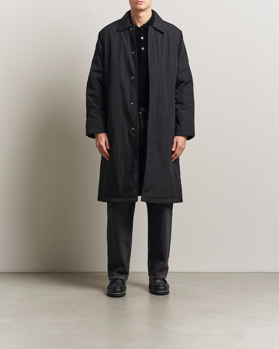 Mies | Takit | Sunflower | Relaxed Nylon Coat Black