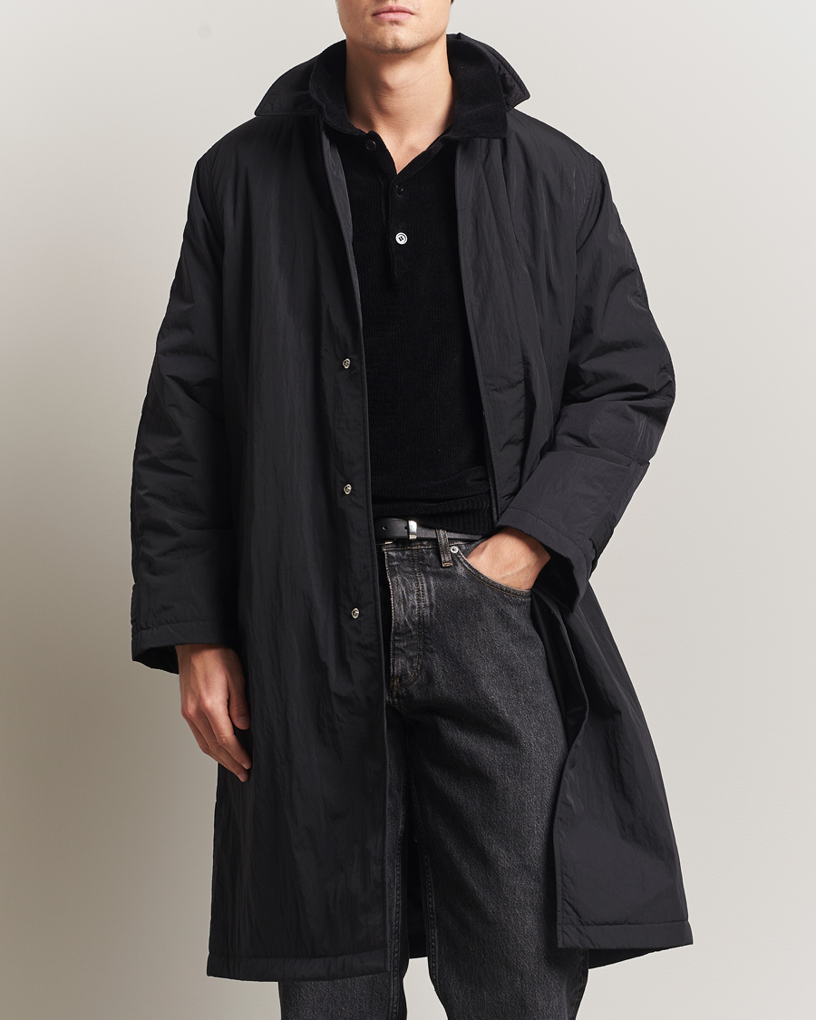 Mies | Takit | Sunflower | Relaxed Nylon Coat Black