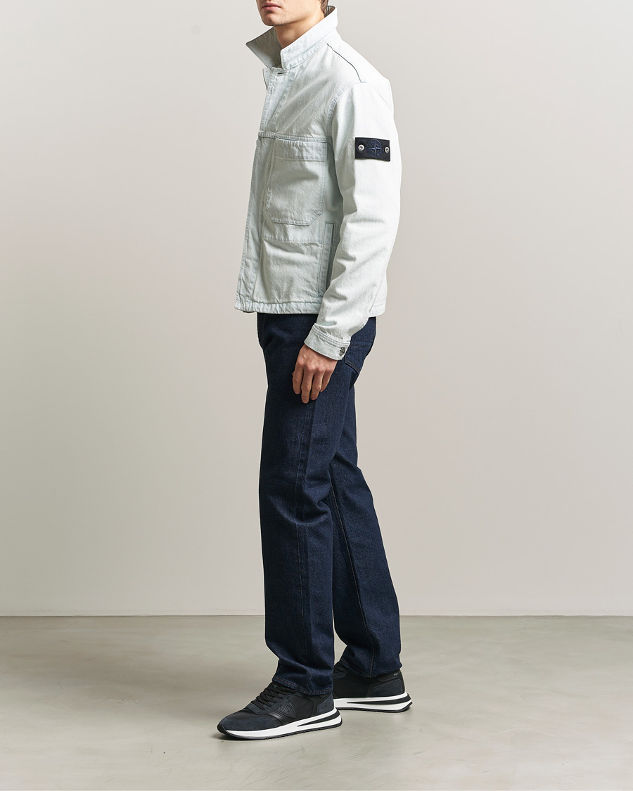 Mies | Takit | Stone Island | Denim Jacket Ultra Bleached
