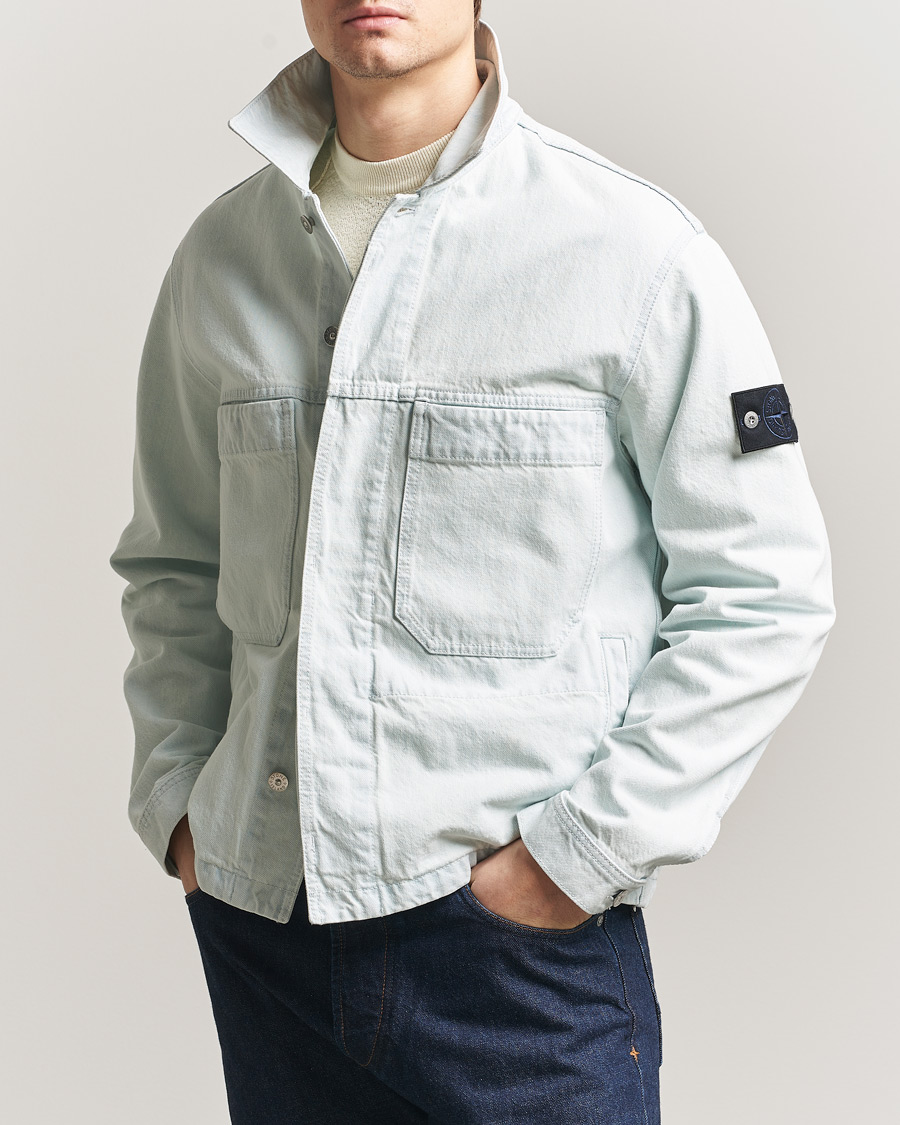 Mies | Takit | Stone Island | Denim Jacket Ultra Bleached