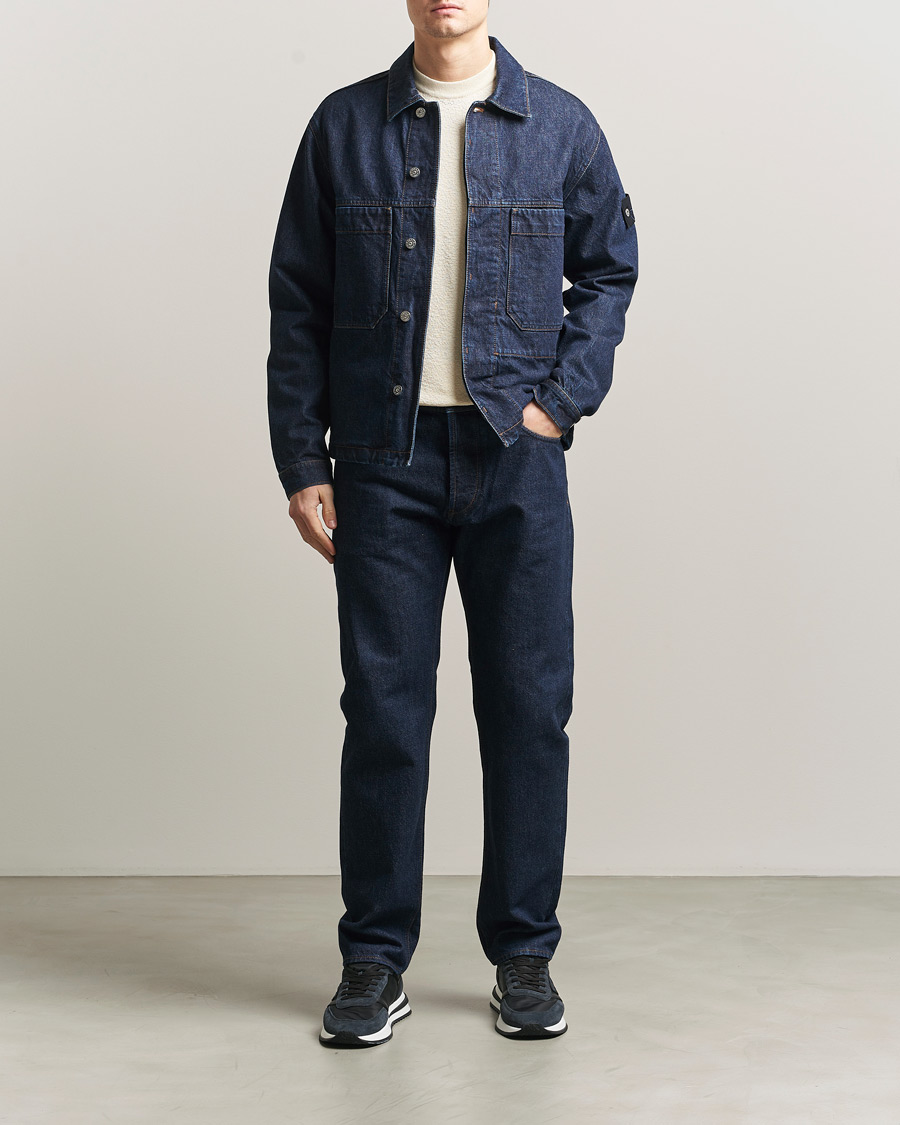 Mies | Takit | Stone Island | Denim Jacket Blue Rinse