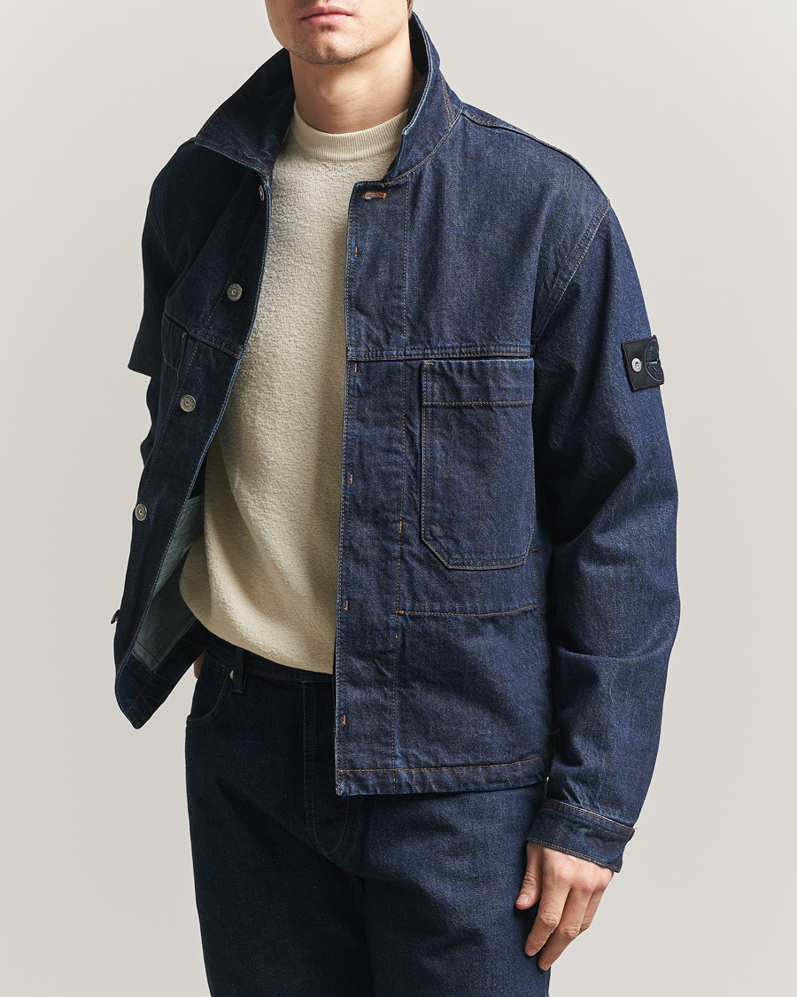 Mies | Takit | Stone Island | Denim Jacket Blue Rinse